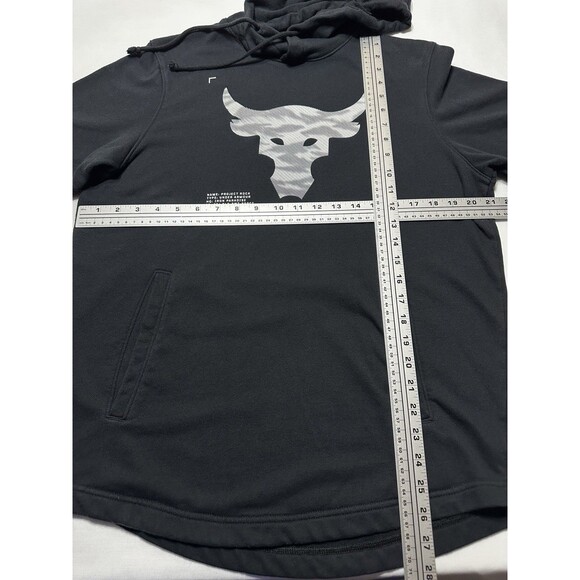 Under Armour Men's Project Rock Short Sleeve Hoodie Terry 1370465 Size Medium - Picture 5 of 8